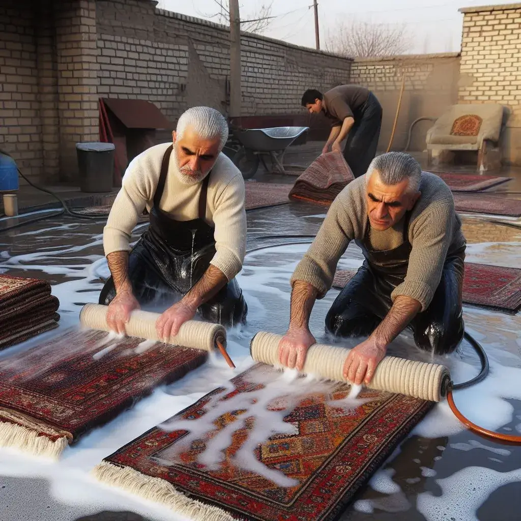 شستشو فرش ماشینی و دستباف